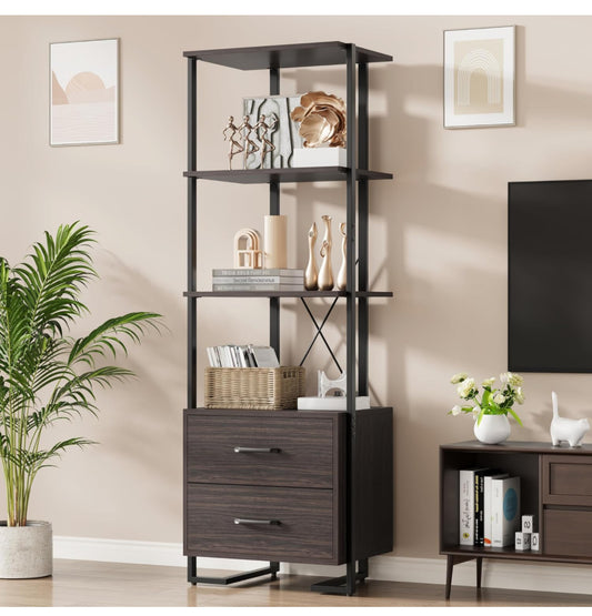 IDEALHOUSE 4 Tier Bookshelf
