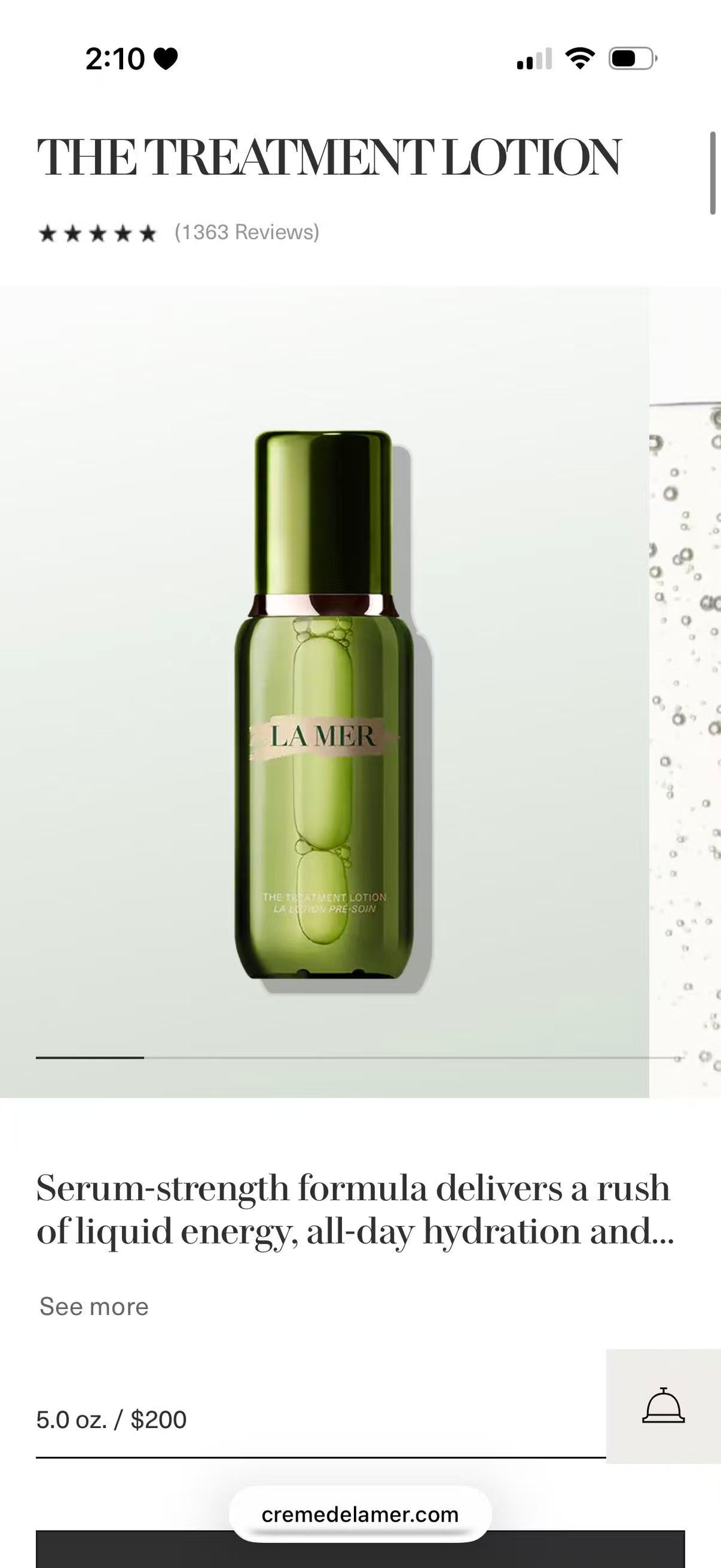 La Mer新版🆕精萃水中样15ml带盒！
✅每组15ml*10瓶=150ml