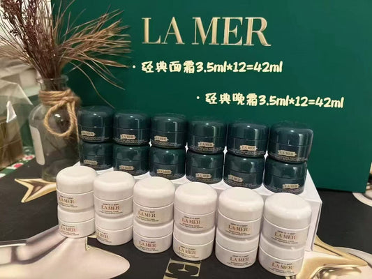 🇺🇸美国专柜La Mer海蓝之谜经典面霜小样组合，晚霜3.5mlx12个➕经典/云绒面霜3.5mlx12个，一共84ml！