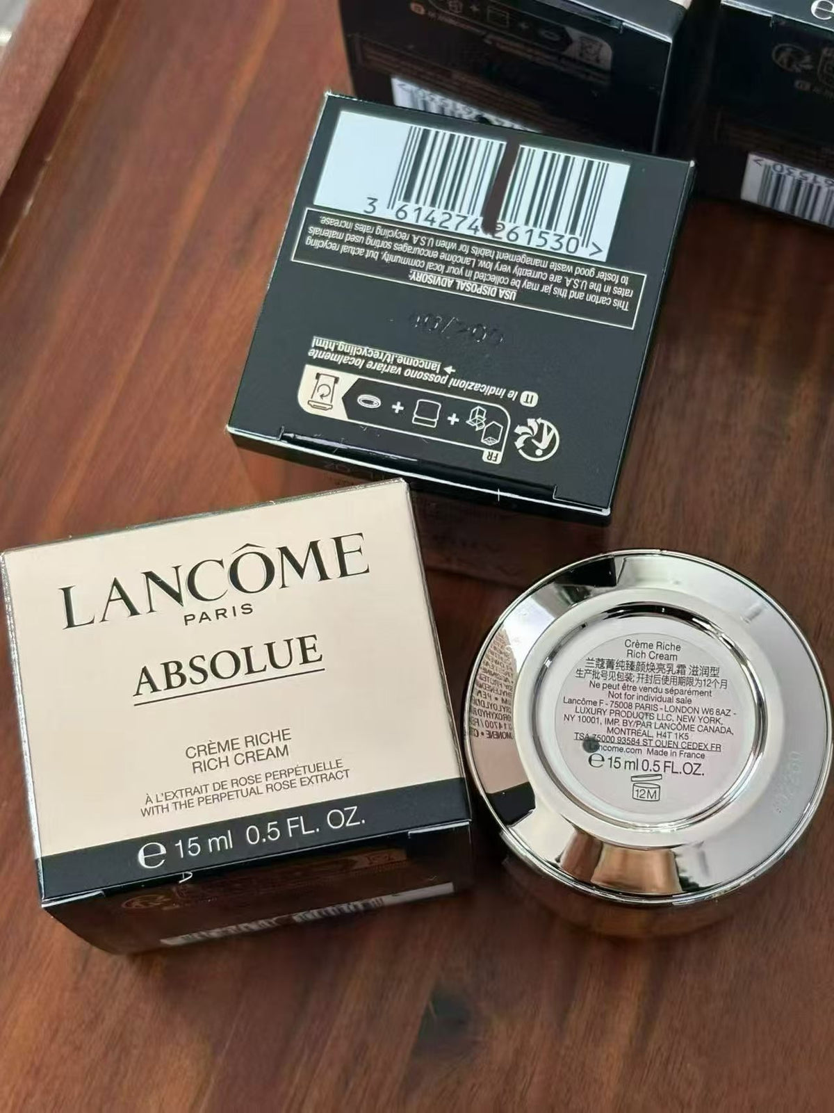 兰蔻菁纯滋润版面霜rich cream 15mlx4=60ml，只要$195 专柜售价税后$306！