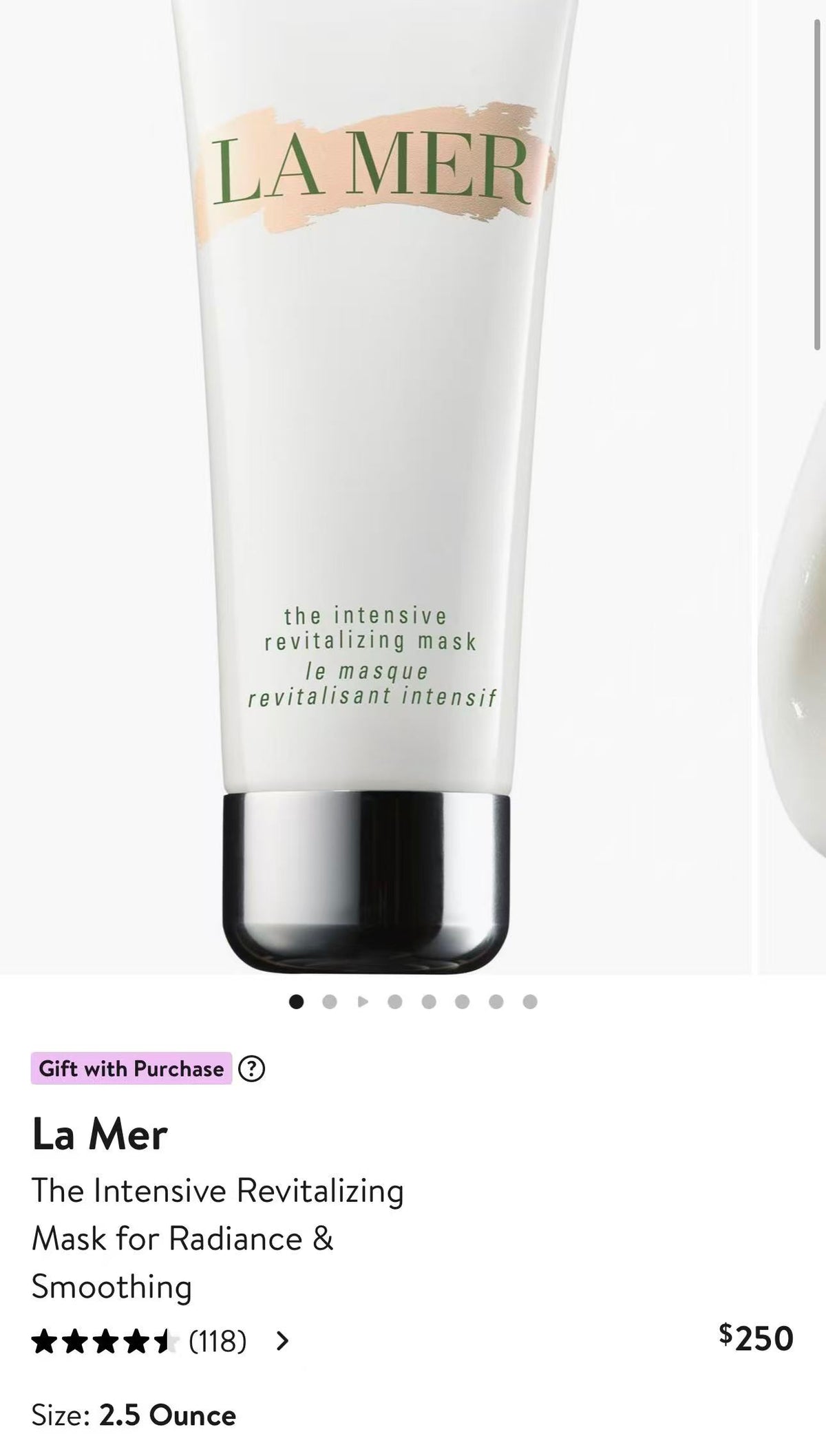 海蓝之谜密集赋活精华面膜
15mlx5只=75ml 正装的量
$160,专柜售价税后$273
这个面膜又称8⃣️分钟面膜，作为急救面膜日常保养都🉑️很快帮助肌肤充电，有效的防护肌肤污染的老化现象。用完即可上妆超级服帖水润，皮肤软绵绵。
真是上妆小救星对容易敏感脆弱的肌肤不要太好